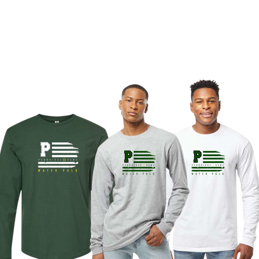 Pennridge Water Polo Unisex LS Cotton Tee Pride