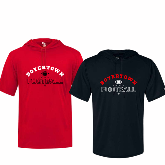 Boyertown Optimist Football Short Sleeve Hood Training Tee Payton