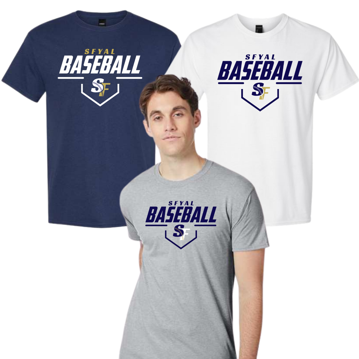 SFYAL Unisex Tri Blend Tee Level Up Baseball