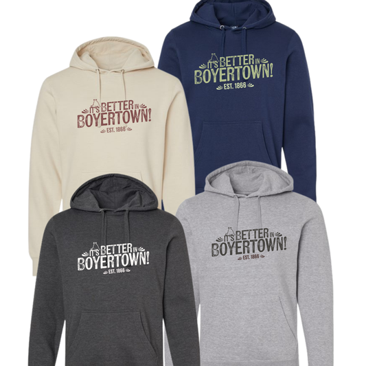 Building A Better Boyertown Hoodie Sweatshirt Main Street