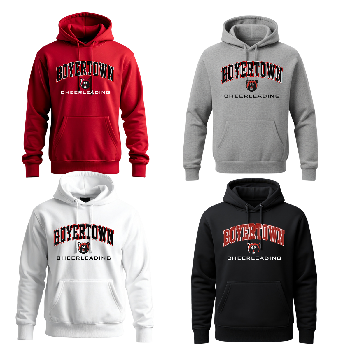 Bear Cheer Unisex Hoodie - Boyertown Arch