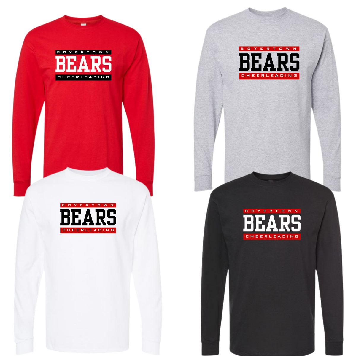 Bear Cheer Unisex LS Cotton Tee - BOLD