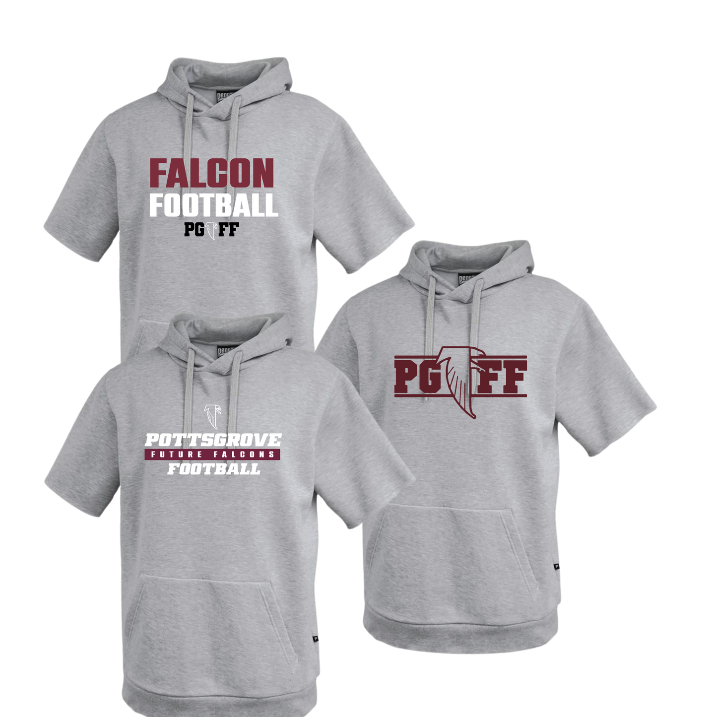 PGFF Mens & Youth Fleece Short Sleeve Hoodie