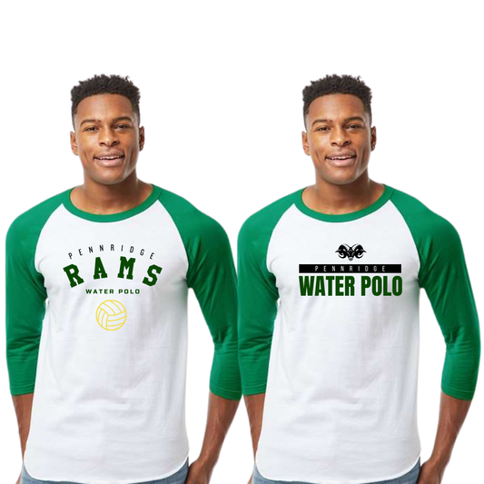 Pennridge Water Polo 3/4 Sleeve Cotton Tee