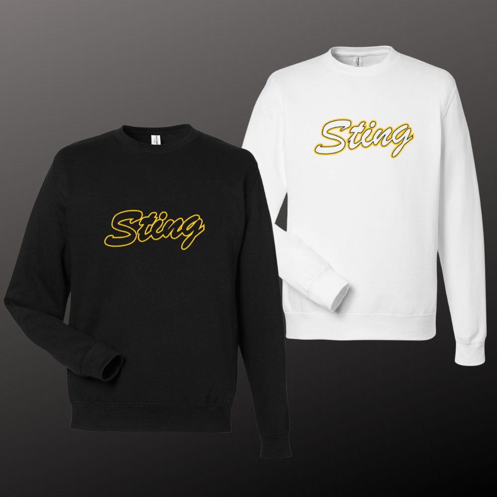 Sting Softball Script Crewneck Sweatshirt