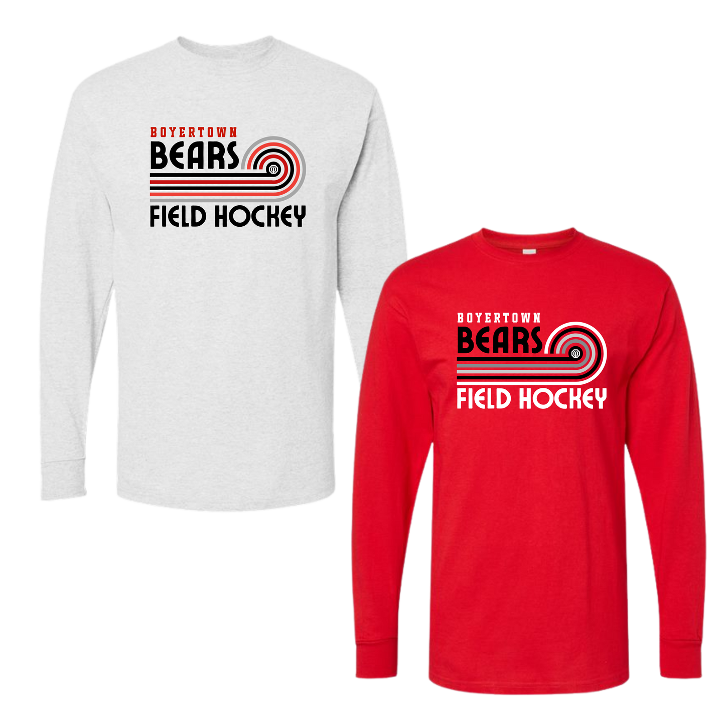 Boyertown Optimist Field Hockey Long Sleeve Cotton Tee -Scoop