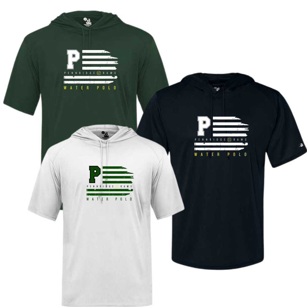 Pennridge Water Polo Short Sleeve  Dri Fit Hoodie Pride