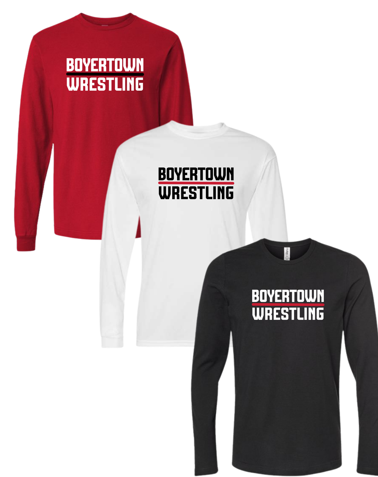 Boyertown Girls Wrestling LS Cotton Tee Standard