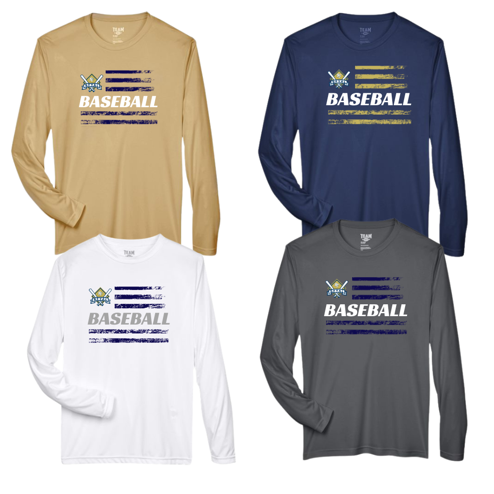 SFYAL Long Sleeve Dri Fit Tee Unisex Patriot Baseball