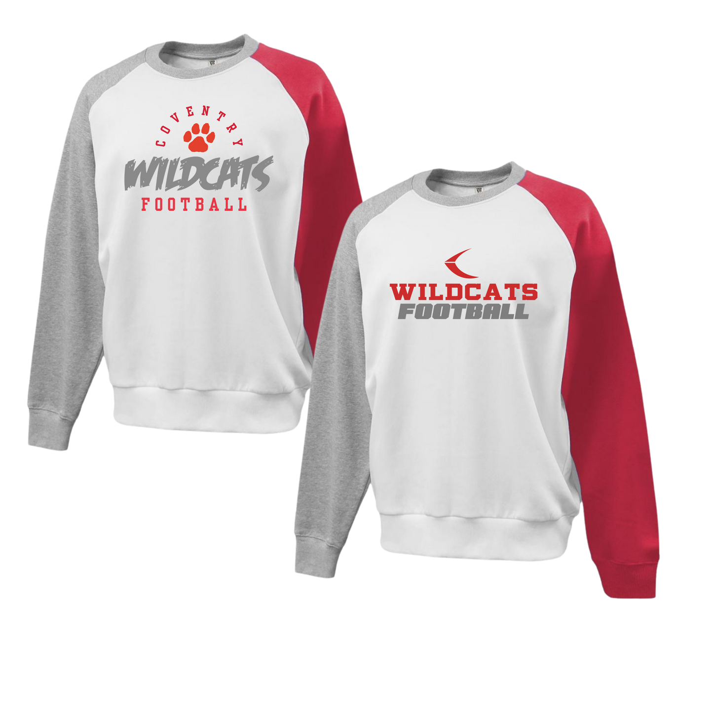 CYFO Wildcats Football Colorblock Crewneck