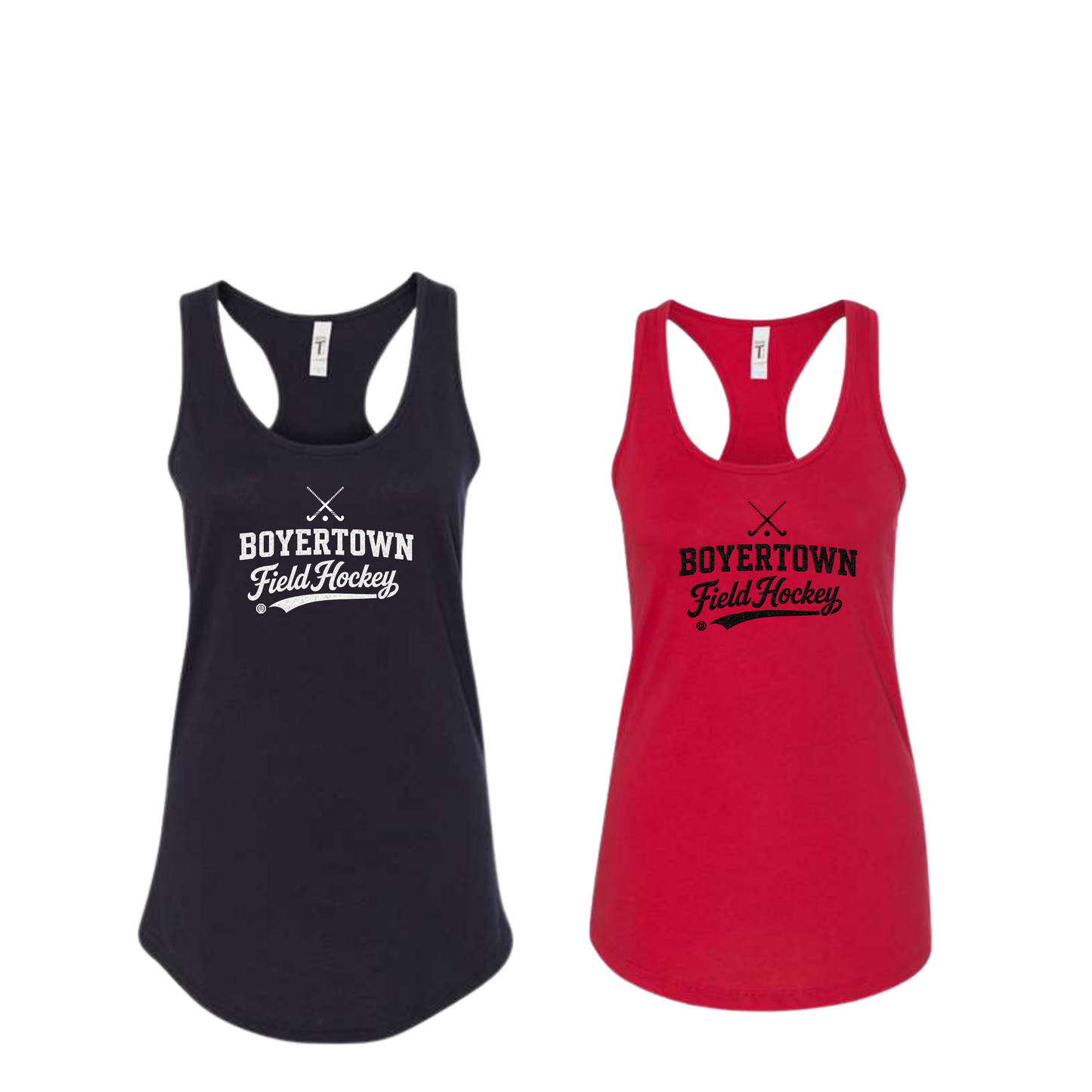 Boyertown Optimist Field Hockey Ladies Racerback Tank - Backstick