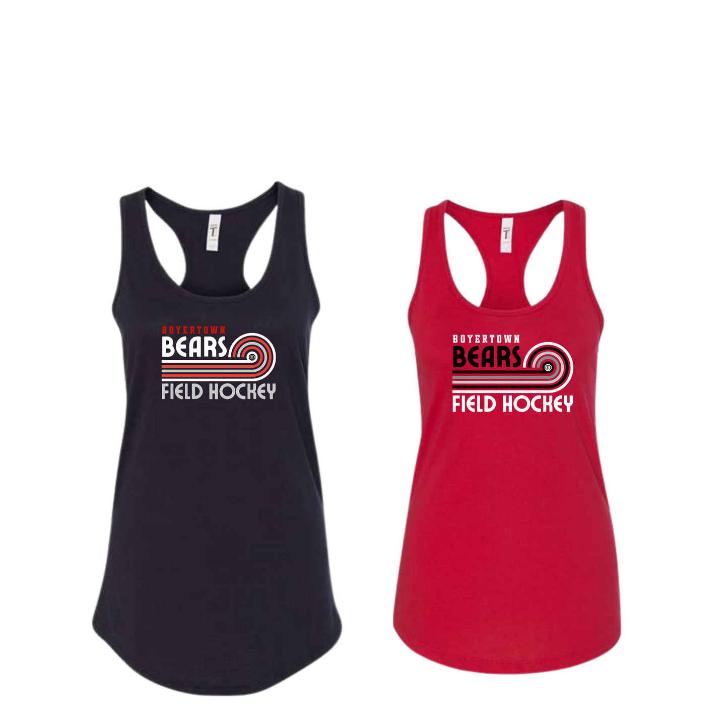 Boyertown Optimist Field Hockey Ladies Racerback Tank - Scoop