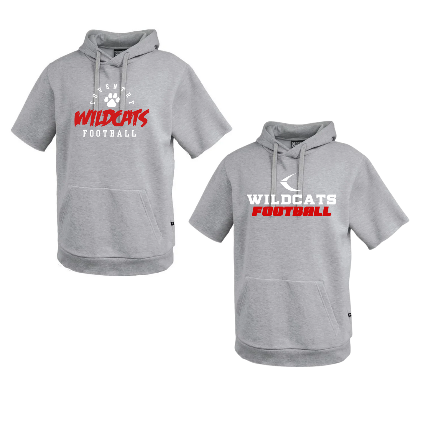 CYFO Wildcats Football  Short Sleeve Fleece Hoodie