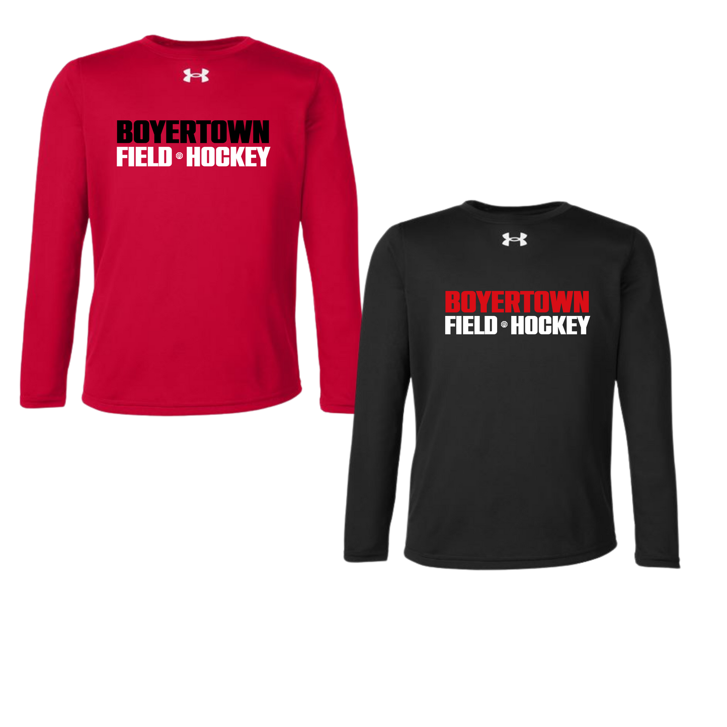 Boyertown Optimist Field Hockey Under Armour Team Tech LS - Basic