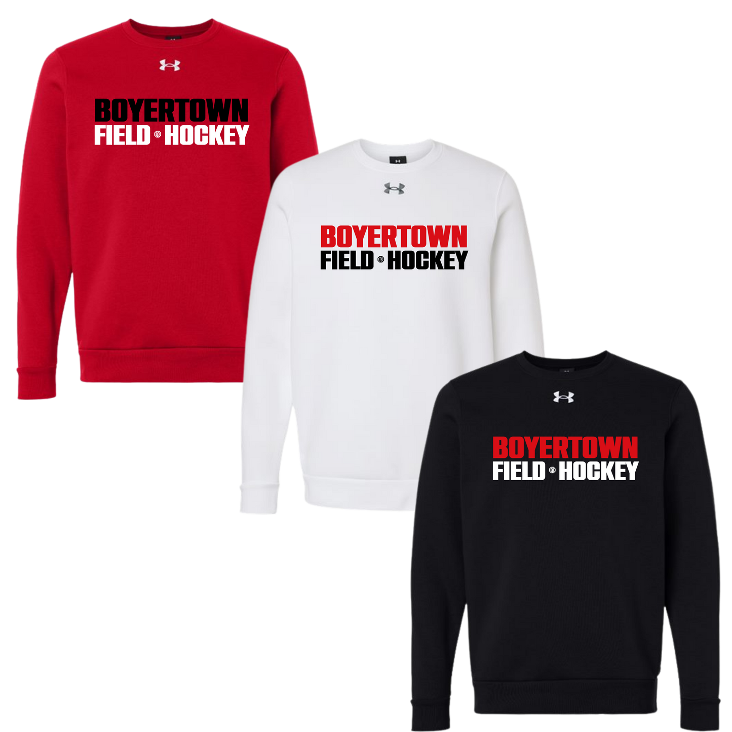 Boyertown Optimist Field Hockey Under Armour Unisex Crewneck - Basic