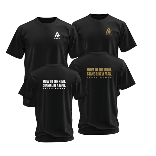 Anvil Left Chest Back Print Creed Tee