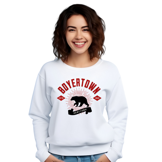 BYA-Boyertown Hometown Crewneck White