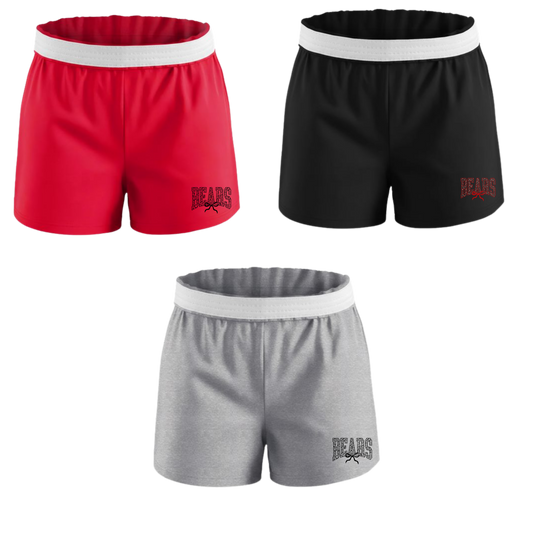 Bears Cheer Spirit Shorts Ribbon