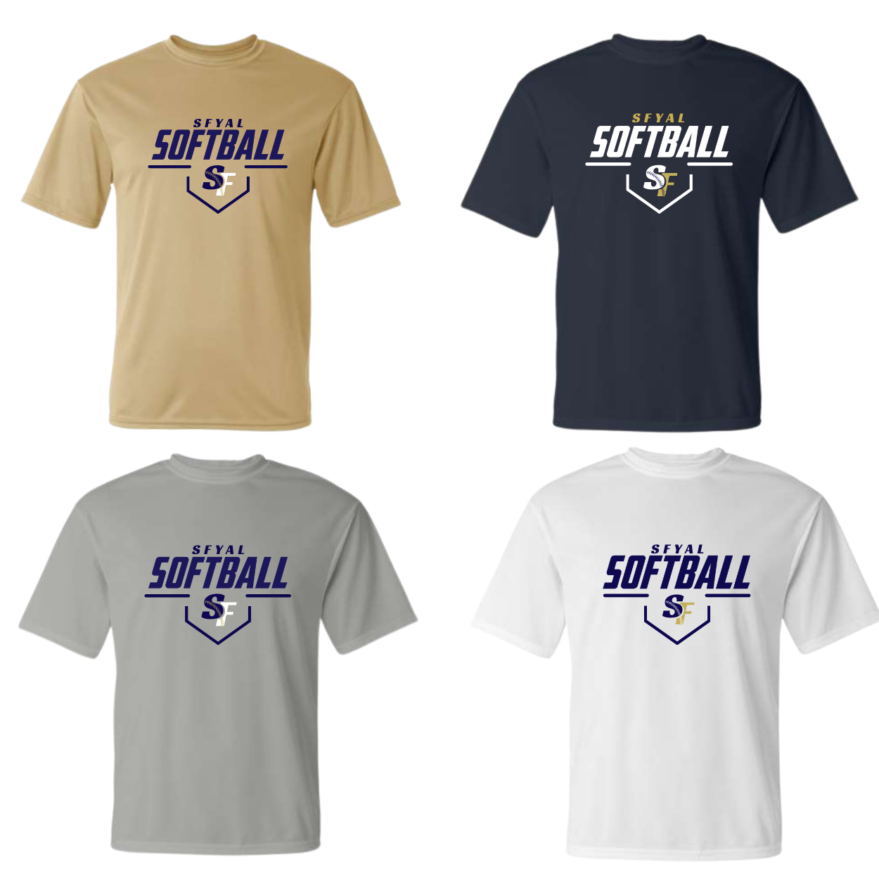 SFYAL Dri Fit Performance Tee Level Up Softball