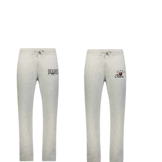 Bears Cheer Ladies Open Bottom Sweatpants