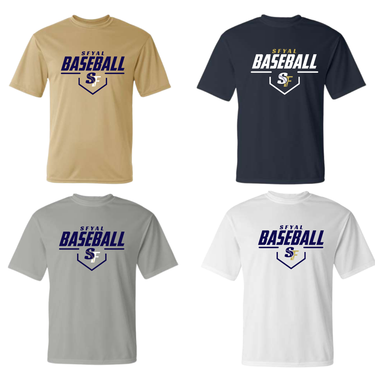 SFYAL Dri Fit Performance Tee Level Up Baseball