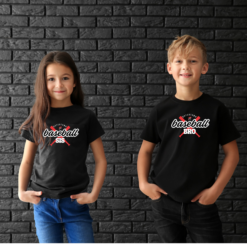 Boyertown Baseball SIS & BRO Tees