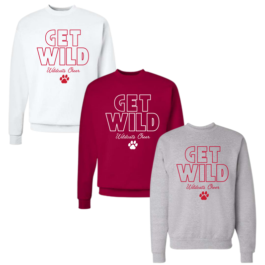 CYFO Wildcats Cheer Unisex Crewneck - Get Wild