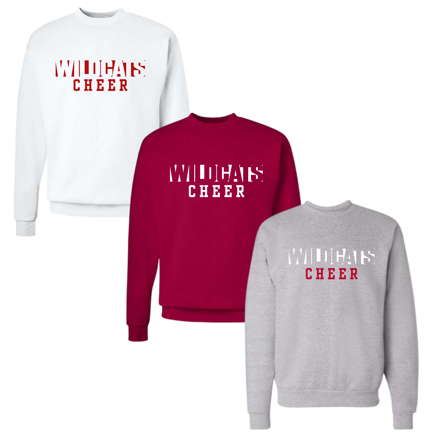 CYFO Wildcats Cheer Unisex Crewneck - Light