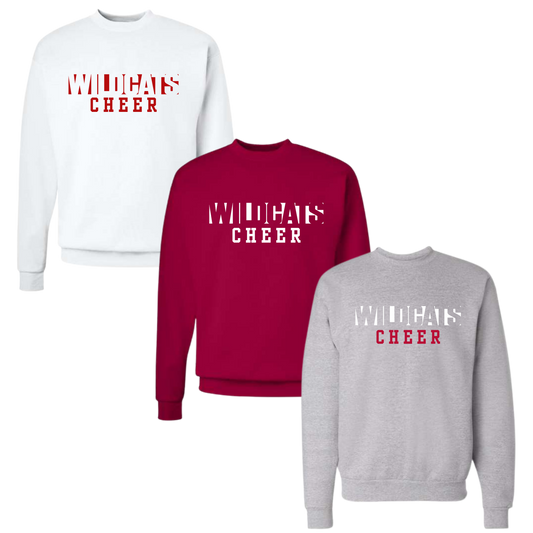 CYFO Wildcats Cheer Unisex Crewneck - Light