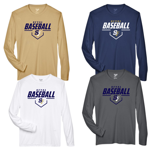 SFYAL Long Sleeve Dri Fit Tee Unisex Level Up Baseball