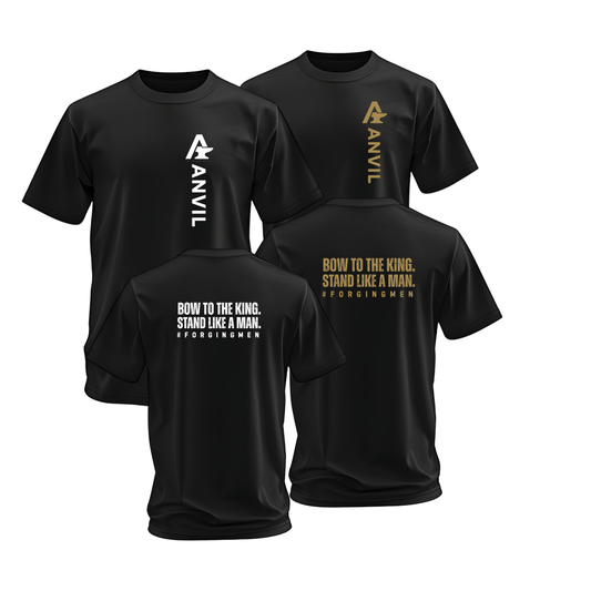 Anvil Vertical Print With Back Creed Tee