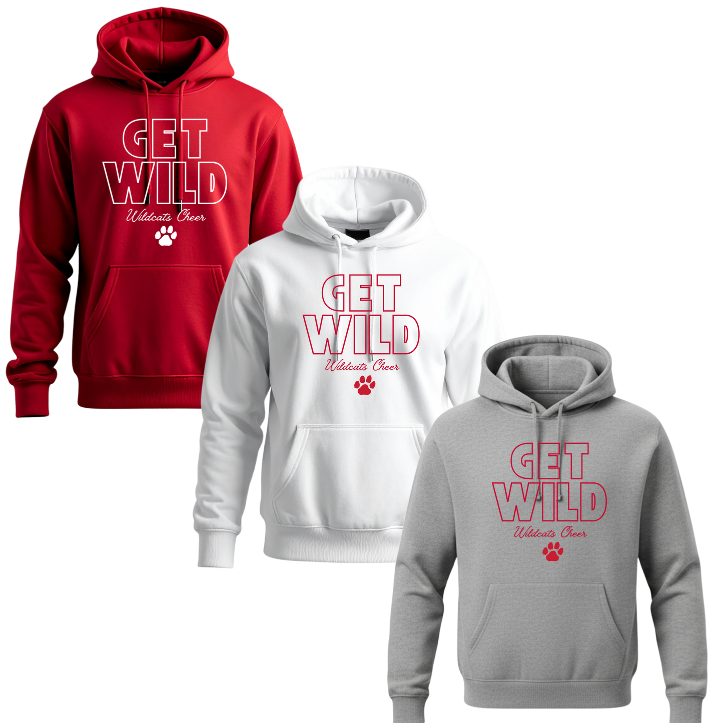 CYFO Wildcats Cheer Unisex Hoodie - Get Wild