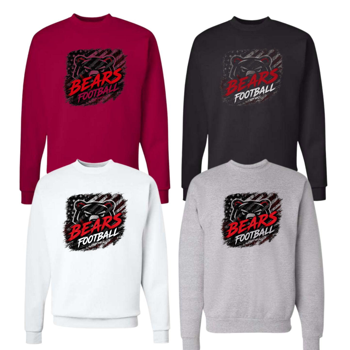 Boyertown Optimist Football Unisex Crewneck Sweatshirt - Gunner