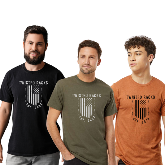 Twisted Racks Unisex Cotton Tee Patriot