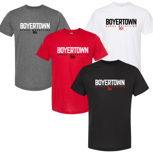 Boyertown Wrestling Blended Unisex Tee Freedom