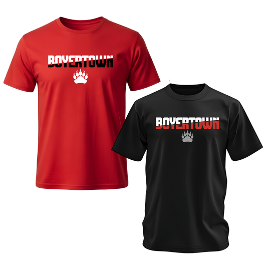 BYA-Boyertown Spilt Unisex Bella Canvas Tee 2 Pack