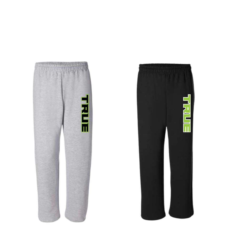 TRUE Dynamite Open Bottom Youth & Adult Sweatpants TRUE LEG