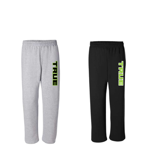 TRUE Dynamite Open Bottom Youth & Adult Sweatpants TRUE LEG