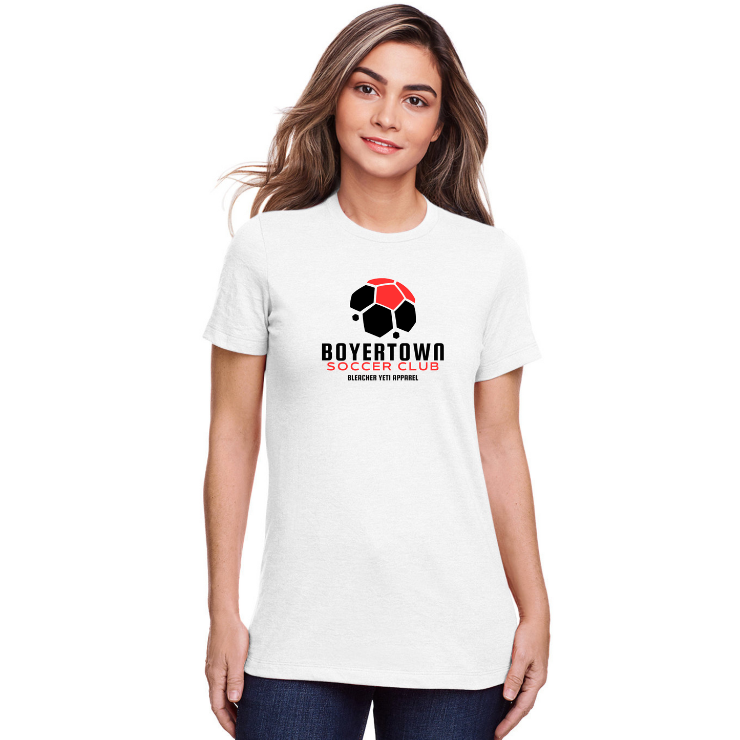 Boyertown Soccer Nutmeg Womens Tee