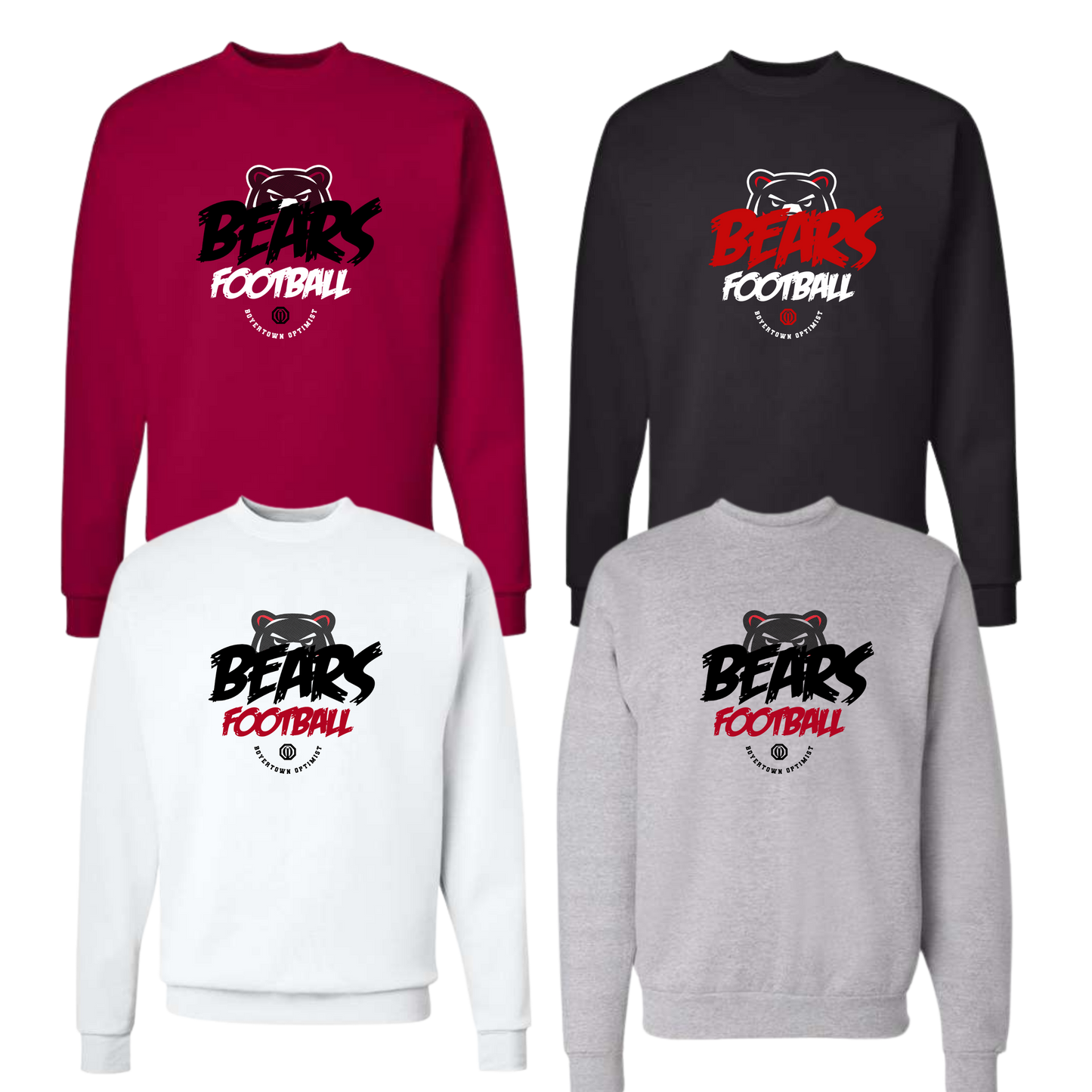 Boyertown Optimist Football Unisex Crewneck Sweatshirt -  Flex