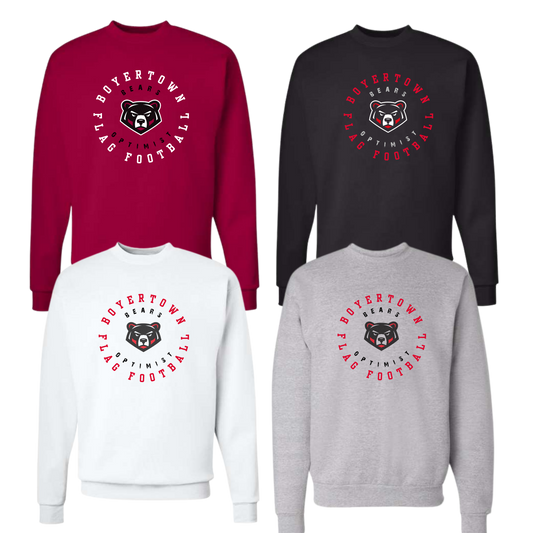 Boyertown Optimist Football Unisex Crewneck Sweatshirt -  Edge