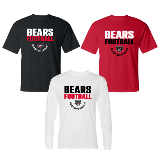 Boyertown Optimist Football Dri Fit Apparel Long Sleeve & Short - Dominate