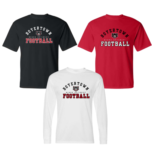 Boyertown Optimist Football Dri Fit Apparel Long Sleeve & Short - Cover 1