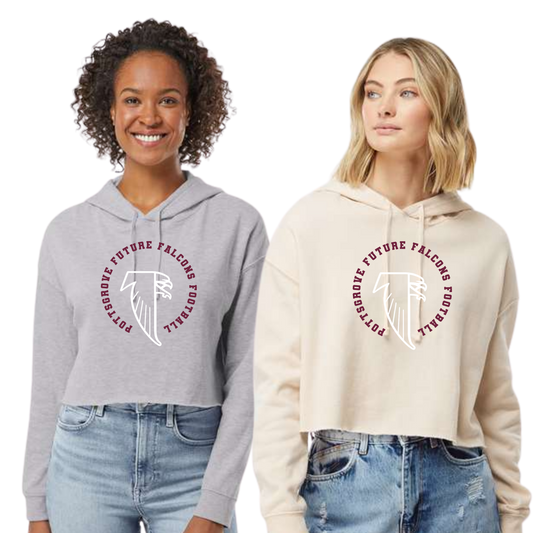 PGFF  Lightweight Crop Top Hoodie - Hustle