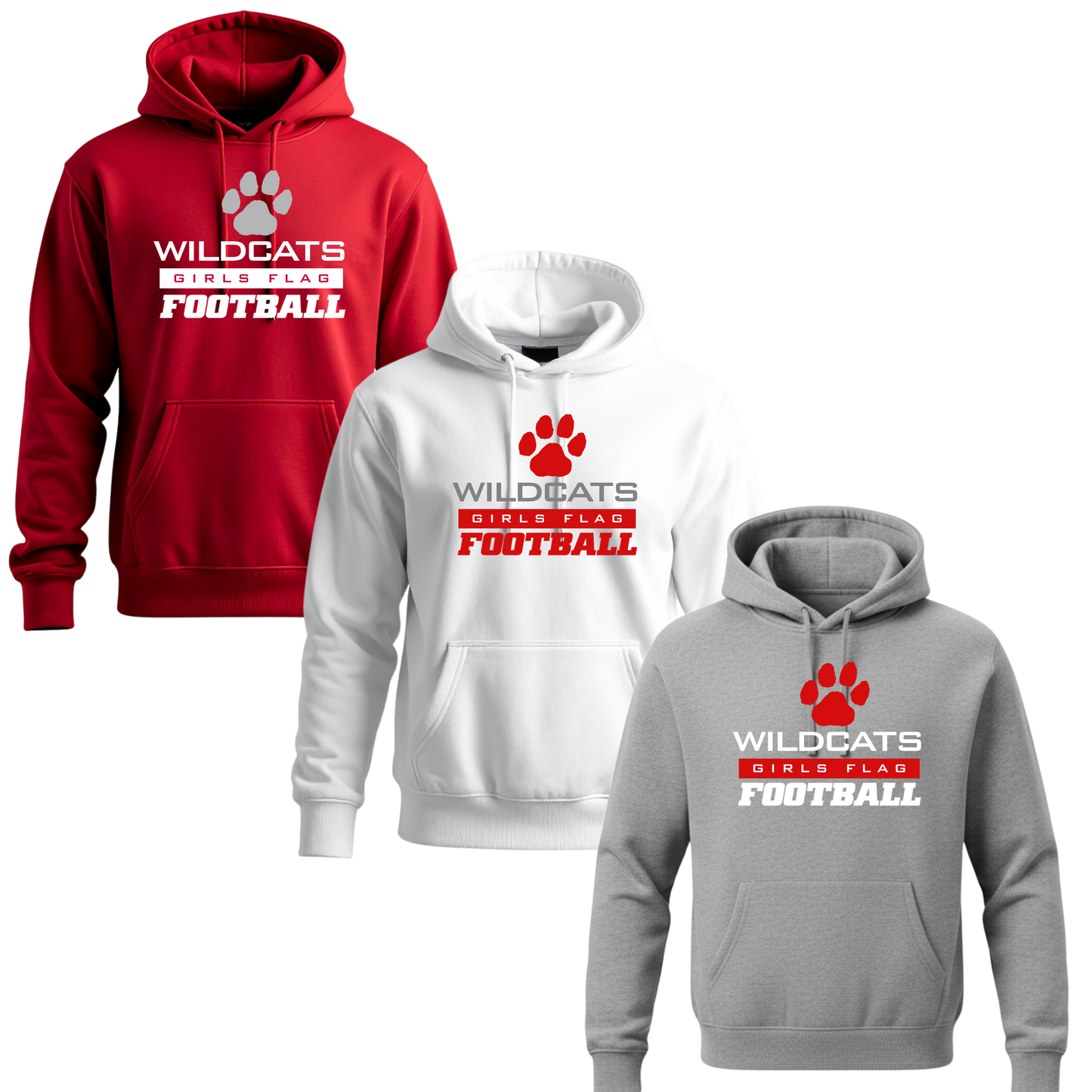 CYFO Wildcats Flag Unisex Hoodie - Standard