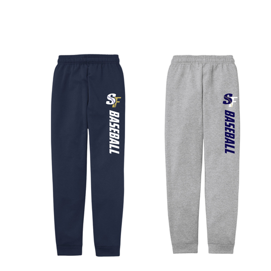SFYAL Youth & Adult Open Bottom Sweats BASEBALL/SOFTBALL Leg Print