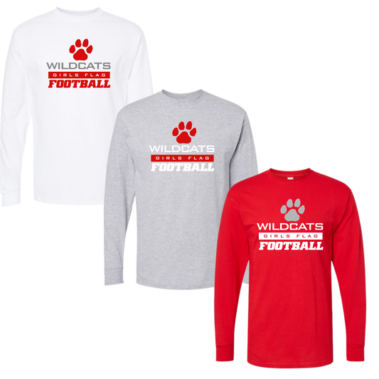 CYFO Wildcats Flag LS Tee - Standard
