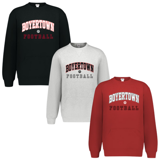 Boyertown Optimist Football Unisex Crewneck With Pouch Pockets - Classic