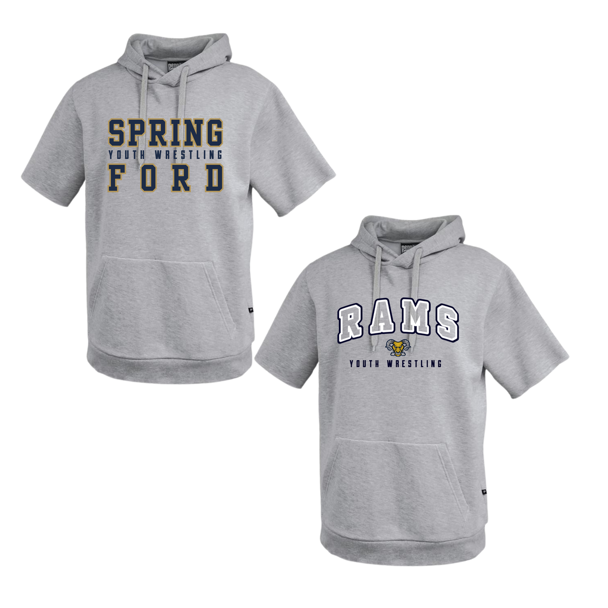 SF Wrestling Short Sleeve Hooded Sweatshirt