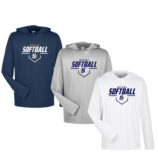 SFYAL Long Sleeve Hooded Performance Level Up ( Softball/Baseball)